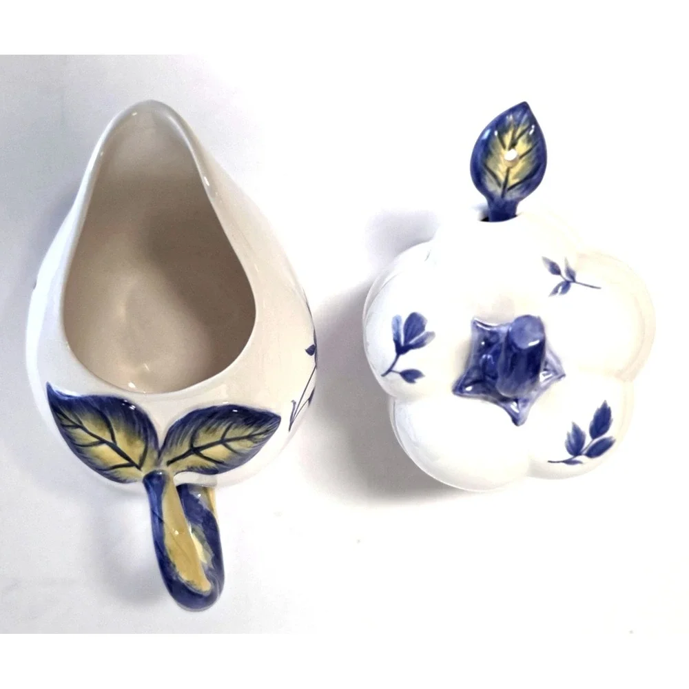 Spode Imperial Garden Completer Set Sugar & Creamer Set Porcelain Lid & Spoon